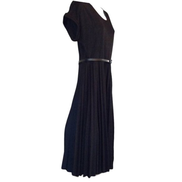 🏖️Elizabeth & Nicole LBD Pullover, Pleated Shirt, Small Cap Sleeve, Belted - Picture 2 of 9